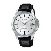 ราคา Casio Standard นาฬิกาข้อมือผู้ชาย สายหนัง รุ่น MTP-V004,MTP-V004L,MTP-V004L-7A - สีเงิน (1331435898)