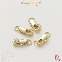 ราคา KOPIEWDX 1 ชิ้นกุ้งก้ามกราม, 14 พัน/18 พัน DIY เปิดกระโดดแหวน,ทองชุบทองเหลืองอุปกรณ์เสริม Handmade Chain Connector สร้อยข้อมือเครื่องประดับทํา (46858449112)