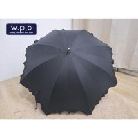 ราคา ร่มคัดโกดังญี่ปุ่น สีดำล้วน♣️♠️ชายระบาย ด้ามสลิม แบรนด์ w.p.c จาก ญี่ปุ่น (29714738662)