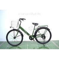 ราคา จักรยานแม่บ้านล้อโต ญี่ปุ่น - ล้อ 27.5x1.95 - เกียร์ 6 สปีด - ไฟหน้าอัตโนมัติ - Cavallo - สีเขียว [จักรยานมือสอง] (40074600888)