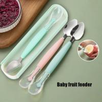 ราคา Oni 2IN1 Baby Fruit Scraper Spoon Double-head Feeding Spoon ช้อนป้อนอาหารเด็ก Food Masher Scraper (44951832040)