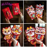 ราคา ALIZAR กระเป๋าซองจดหมายสีแดง, กระเป๋าสะพายลายการ์ตูนสักหลาด, ความคิดสร้างสรรค์ สไตล์จีน กระเป๋าสะพายข้าง คําอวยพรแพ็คเก็ตสีแดงเด็ก (54054370828)