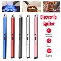 ราคา ที่จุดเตาแบบไฟฟ้า ปืนจุดไฟพกพา ที่จุดเทียนหอมElectric Lighterแบบไฟฟ้า ชาร์จUSB (52552047074)