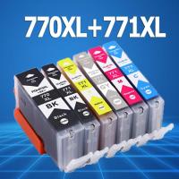 ราคา PGI 770 CLI 771 หมึก PGI 770XL CLI 771XL สีดำ PGI770XL CLI771XL ตลับหมึกสำหรับ TS6070 TS5070 MG6870 MF5770 MG7770 (4860791137)