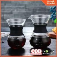 ราคา One Two Cups Coffee Server Chemex Drip Pour Over Borosilicate Glass 400ml - SE111 - 7RHX8RX (24440289015)