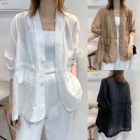 ราคา ชุดป้องกันแสงแดด สูทผู้หญิง สูทผู้หญิงทำงาน เนื้อผ้าใส่สบายคุ สวมใส่สบาย สามารถใส่ไปทำงานได้ด้วย เสื้อสูทผู้หญิง (19594832759)
