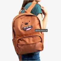 ราคา MINISO มินิโซ มินิโซ มินิโซ มินิโซ มินิโซ We Bare Bears GRIZZ / ICE BEAR Backpack (sz.38x11x28cm) (28066074265)