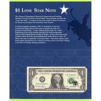 ราคา One Dollar 2001 (Dallas) /Star Replacement Note #ธนบัตรดาว* พร้อมปก (27023295775)