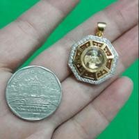 ราคา จี้กังหันสีทองล้อมเพชร ใบพัดหมุนได้ (1341793534)