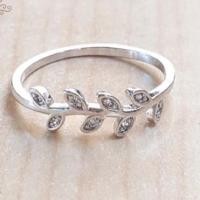 ราคา แหวนเพชรCZ ใบมะกอก สุดหรู (1872382965)