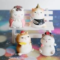 ราคา แมวอ้วนจีน ตุ๊กตาจีน ตุ๊กตาตกแต่งบ้าน ตุ๊กตาเซรามิคแต่งบ้าน (ชุด 2 แบบ) (7946998997)