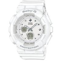 ราคา Casio Baby-G นาฬิกาข้อมือผู้หญิง สายเรซิ่น รุ่น BA-125-7A - สีขาว (283187887)