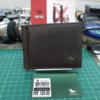 ราคา POLO HILL RFlD LEATHER WALLET MONEY CLIP WALLET 6CARD HOLDER 1MONEY CLIP (24743795312)