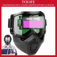 ราคา หน้ากากเชื่อมปรับแสงอัตโนมัติ 4 เซ็นเซอร์พลังงานแสงอาทิตย์ป้องกันแสงสะท้อนสําหรับอาร์กอน TIG MIG MAG เชื่อม Wrought ไฟฟ้าทํางานสบายและปลอดภัย (51455046889)