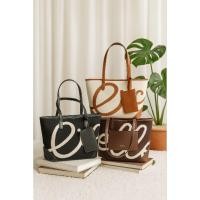 ราคา กระเป๋า Tote Bag ผู้หญิง CICELLE 1678 แคนวาสพิมพ์ลาย เรียบหรู ใส่ของได้จุ (41470843414)