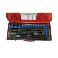 ราคา EURO KING TOOLS ชุดบล๊อก 12เหลี่ยม (ร่มดำ)จำนวน 24 ชิ้น งาน CR-V ของแท้ 100% (2473578699)