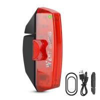 ราคา WEST BIKING จักรยานความปลอดภัยด้านหลังไฟท้ายจักรยานเบรคสมาร์ทเซนเซอร์ไฟฉายกันน้ํา USB ชาร์จแสงขี่จักรยานหาง LED (44429967810)