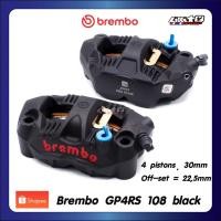 ราคา brembo GP4RS 108mm. calipers black ปั๊มเบรคล่าง สีดำโลโก้แดง(คู่ซ้าย-ขวา) (49906176339)