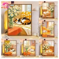 ราคา PLแมวน่ารัก 5D DIY ภาพวาดเพชร/ภาพสีน้ํามันดิจิตอลคริสตัลปักครอสติสเพชรเต็มโมเสคเพชรชุดเย็บปักถักร้อย Rhinestone ตกแต่งบ้าน (58003774070)