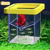 ราคา TOBE1 Fish Breeder กล่อง,อะคริลิคลอยที่ถอดออกได้ Square Aquarium Breeder Feeder, Aquarium Breeder โปร่งใส Fish Hatchery Incubator Breeder กล่องถังปลา (53757428728)