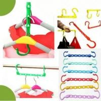 ราคา GANTUNGAN Wonder Hanger Magic Hanger ไม้แขวนเสื้อประหยัดพื้นที่อเนกประสงค์ที่ใช้งานได้จริง (28237921227)