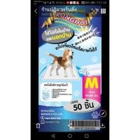 ราคา แผ่นรองฉี่ อนามัยสำหรับสัตว์ pet Size M 45*60 cm 50 แผ่น (7768977165)