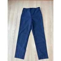 ราคา U-39❌uniqloEzy pantsเอว25-26“ ไซส์ S แบรนด์เนมญี่ปุ่นแท้มือสองสภาพสวยสีกรมท่าลายขาวตรง (43168477956)