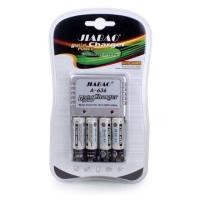 ราคา *แท่นชาร์จถ่าน ถ่านชาร์จ JIABAO A-636 พร้อม ถ่าน AA 4 ก้อน 1 ชุด ชาร์จได้3ขนาด AA AAA 9V (25178953431)