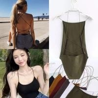 ราคา บอดี้สูทสายเดี่ยวไขว้หลังสุดแซ่บ (22176633035)