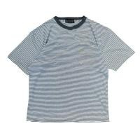 ราคา เสื้อยืด คอกลม แขนสั้น ลายทาง Gianni Valentino มือสอง สภาพดี มีกระเป๋า (28669293614)