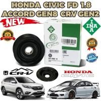 ราคา ลูกรอก สายพาน HONDA CIVIC FD 1.8 ACCORD GEN8 2.0L CRV GEN3 2.0 รหัส 532 0580 10 ยี่ห้อ INA แท้ (25107201894)