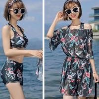 ราคา ชุดว่ายน้ําชายหาด 2 ชิ้นสําหรับผู้หญิงพร้อมเสื้อตาข่าย BK-119i (41313533752)