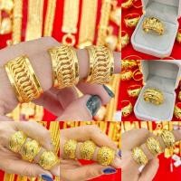 ราคา แหวนลายโปร่ง 2สลึง แหวนทองชุบ แหวนทองลายใหม่ (12585561731)