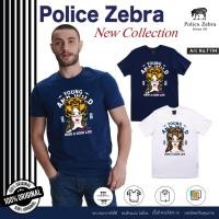 ราคา Police Zebra เสื้อยืดคอกลม Premium Cotton 100% ผู้ชาย/ผู้หญิง (T194) (24576708984)