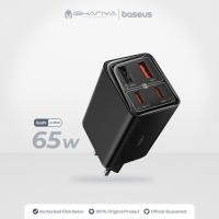 ราคา Baseus Adaptor Charger Gan6 Pro 65W EU 2 ประเภท C 2 หัวเอาต์พุต USB Casan Adaptor 65 วัตต์ Super Fast Charging PD Power Delivery Qualcomm Quick Charge 65 วัตต์ Original Ori (26366076404)