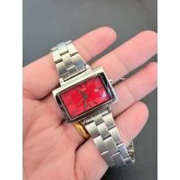 ราคา CASIO LTP-1332สี่เหลี่ยม สีแดง Lady ของแท้ สภาพใหม่ (42127522220)