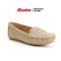 ราคา Bata LADIES'CASUAL MOCCASINE รองเท้าลำลองส้นแบน แบบสวม ปิดส้น สีเบจ รหัส 5518905 Ladiescasual (11215967114)