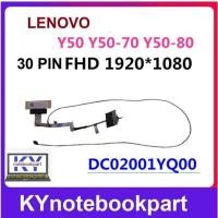 ราคา สายแพรจอ Lenovo Ideapad Y50 Y50-70 Y50-80 30Pin DC02001YQ00 (25426584183)