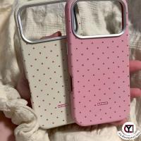 ราคา เคสไอโฟน13 11 ลายจุดสีชมพู เคสสวยๆ สำหรับ IPhone 12 15 13 11 16 17 14 Pro Max 7Plus 16 7p 14 8 15 Plus XR Xs Max SE 2020 (51606853572)