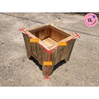 ราคา กระถางไม้สัก กระถางปลูกต้นไม้ กระถางจัดสวน ขนาด 30x30 cm ทำมาจากเศษไม้สักทอง (งานดิบ) (24679400462)