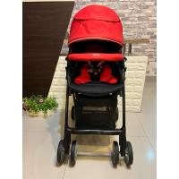 ราคา รถเข็นเด็ก ยี่ห้อ Aprica รุ่น AirRia สีแดงดำ พร้อมซัพพอร์ต (9422257182)