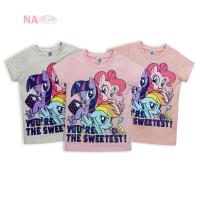 ราคา เสื้อยืดคอกลม เด็กเล็ก My Little Pony โพนี่ ลิขสิทธ์แท้ ผ้า Cotton ผสม Spandex เสื้อยืด คอกลม เสื้อคอกลม ชุดเด็กหญิง (23114292776)