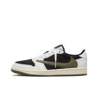 ราคา (ของแท้ 100 %) Travis Scott x Air Jordan 1 Low "Medium Olive" (20796014800)