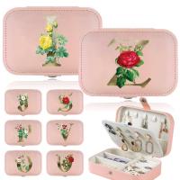 ราคา อัญมณี ดอกไม้สีทองและตัวอักษร ต่างหู กระเป๋าเก็บของ กล่องเครื่องประดับ ลิ้นชักตั้งโต๊ะ สร้อยคอ ที่ใส่แหวน หนัง PU (41769142004)