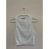 ราคา เสื้อกล้ามครอป Zara ไซส์ m สีขาว ใหม่มาก ของแท้ป้ายห้อย (55604761814)