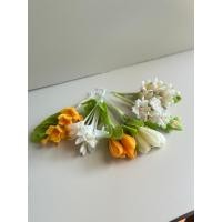 ราคา ดอกไม้ติดผมไทย ดอกจำปี จำปา พญาเสือโคร่ง ปีป รวงผึ้ง งานดินปั้น เครื่องประดับผม นางรำ เจ้าสาว แต่งชุดไทย e24 (26789656374)