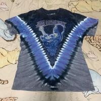 ราคา ส่งต่อ เสื้อยืดมือสอง วินเทจ Jimi Hendrix แท้ มีป้าย สภาพดี สีมัดย้อม Liquid Blue (21959629284)