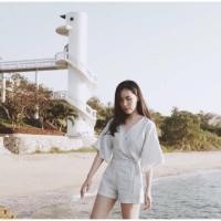 ราคา ส่งฟรีลงทะเบียน จั๊มสูทขาสั้น ทรงกิโมโน เนื้อผ้าซาร่า สีขาว มือ2 สภาพใหม่มาก (1449730189)