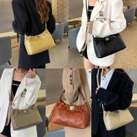 ราคา กระเป๋าหนังวัวแท้ ทรงขนมจีบ สะพายข้าง (25651775443)