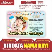 ราคา Baby Birth Biodata + กรอบขนาด 12R 30 CM X 40 CM ANA MULYA BNB24 (29723049125)